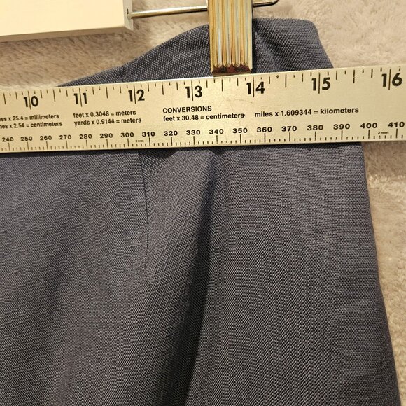 Books Brothers Womens10 Blue linen blend skirt suit lined fancy buttons notched - Picture 11 of 16